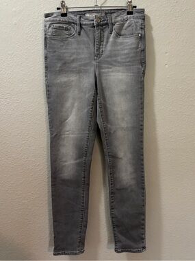 Athleta SculptTek Gray Stretch Performance Denim Skinny Jeans Size 10